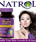 Hình ảnh: BIOTIN 10,000mg 100 tablets Viên hỗ trợ mọc tóc NATROL từ Mỹ.