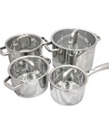 Hình ảnh: Bộ nồi ELMICH 4 chiếc inox 5 đáy ( 2353670) giá rẻ