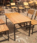 Hình ảnh: Bàn ghế gỗ chấn sắt dành cho quán ăn MN82, 79, 78
