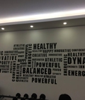 Hình ảnh: Typography tại phòng tập Gym Công ty Chevrolet Vietnam