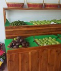 Hình ảnh: Thanh lý bộ kệ gỗ trưng bày trái cây sạch tại Hà Nội