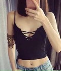 Hình ảnh: Croptop thun gân