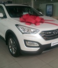 Hình ảnh: Hyundai Santafe 2.4 xăng AT màu trắng có sẵn giá 950 tr