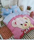 Hình ảnh: Set chăn ga gối cotton poly chỉ 280k/set