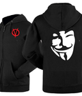 Hình ảnh: Áo khoác Hacker Anonymous
