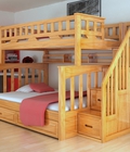 Hình ảnh: Giường 2 tầng trẻ em gỗ tự nhiên American