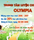 Hình ảnh: Nhận các ưu đãi hấp dẫn nhân dịp đầu năm 2016 2017 tại TT Luyện Chữ Đẹp Olympia