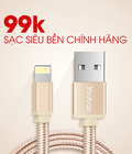 Hình ảnh: Cáp usb lighting yoobao yb 413 dài 100 cm siêu bền , siêu chắc chắn , giá siêu sốc .