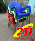Hình ảnh: Ghế nhựa đúc chân inox giá rẻ, đa dạng màu sắc.