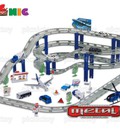 Hình ảnh: Bộ đồ chơi mô hình giao thông, máy bay và đội xe sân bay 74 miếng Mã SP: 041450