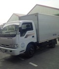 Hình ảnh: Xe tải THACO 1 tấn 4 thùng kín, xe tải KIA tải trọng 1 tấn 4 chạy phố