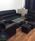 Hình ảnh: sofa da văng nhật màu đen