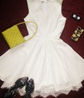 Hình ảnh: Đầm xòe công sở màu trắng thiết kế White Dress