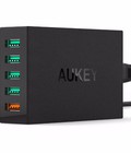 Hình ảnh: Củ Sạc Aukey PA T1 54W Sạc nhanh Quick Charge 2.0, 5 cổng cao cấp