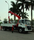 Hình ảnh: Ô tô tải có cần cẩu : thaco auman c160 gắn cẩu unic urv555