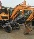 Hình ảnh: Máy xúc đào bánh lốp Hyundai Robex 55W