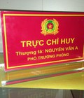 Hình ảnh: Biển tên chức danh mica bộ công an