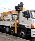 Hình ảnh: Công ty bán xe cẩu Hino FY 4 chân 18 tấn gắn cẩu Soosan 10 tấn 5 khúc mới 100% trả góp giá rẻ