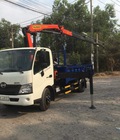 Hình ảnh: Xe cẩu Hino XZU720L I Bán xe cẩu Hino XZU720L 4.5 tấn gắn cẩu Unic 3 tấn 4 khúc mới 100% giá rẻ