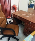 Hình ảnh: Bộ bàn MFC 1m2 + Ghế GĐ màu da bò , New 100%