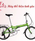 Valentines ý nghĩa cùng người yêu với xe đạp gấp