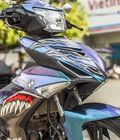 Tem xe Exciter 150 thiết kế Titanium Angry Shark do Decal46 thực hiện