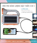 Hình ảnh: Đèn năng lượng mặt trời 5in1 tích hợp sạc điện thoại đa năng