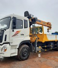 Hình ảnh: Ô tô tải Dongfeng 3 giò gắn cẩu 8 tấn XCMG mới 2021