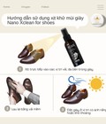 Hình ảnh: Chai xịt khuẩn khử mùi giày Nano xclean for shoes