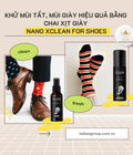 Hình ảnh: Khử mùi tất, mùi giày hiệu quả bằng chai xịt khử mùi Nano Xclean for shoes