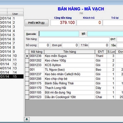 Phần mềm bán hàng được viết từ Máy tính tiền Casio của Nhật Bản nên chức năng quản lý sẽ giống nhau