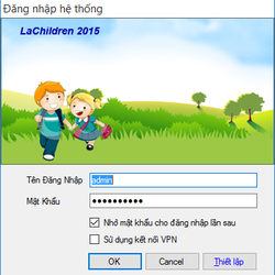Phần mềm Quản lý Mẫu giáo Nhà trẻ Mầm non LaChildren