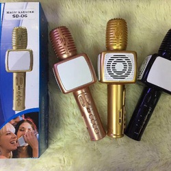 SD 06 Míc hát micro karaoke Loa kèm micro 3 trong 1 kết nối Bluetooth Mic kèm loa