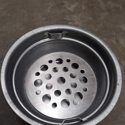 Bầu đựng than hoa inox cho bếp nướng than hoa âm bàn