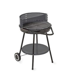 Bếp nướng than hoa ngoài trời Barrel Charcoal Barbecue có đồng hồ độ ôm giòn