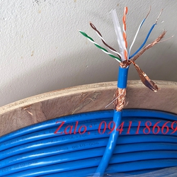 Chuyên phân phối Cáp mạng Cat7 SSTP bọc bạc chống nhiễu, cáp mạng liền nguồn Cat5E FTP chạy ngoài trời