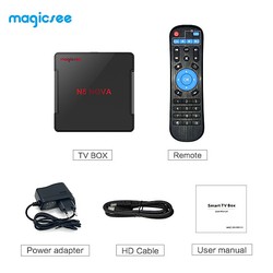 Android tivi Box Magicsee Nova N5 Ram 4GB Android 9.0