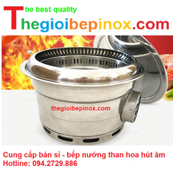 Bếp nướng than hoa hút dương kèm vỉ giá tốt