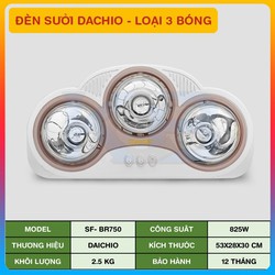 Đèn sưởi nhà tắm 3 bóng Daichio