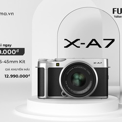 Chương trình sale off máy ảnh Fujifilm X A7 Kit XC15 45mm lên đến 3 triệu tại Kyma