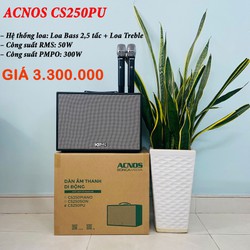 Thiết Kế Sang Trọng : Loa Di Động Chính Hãng Acnos CS250PU