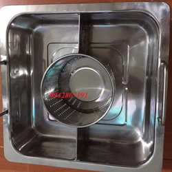 Nồi lẩu inox 3 ngăn 