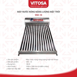 Máy nước nóng năng lượng mặt trời 150 lít V02 15