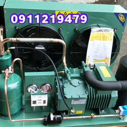 Lên cụm máy nén bitzer 5hp 4DES 5 theo yêu cầu khách hàng