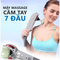 Máy massage cầm tay 7 đầu hồng ngoại Hàn Quốc chính hãng giá chỉ 550k bảo hành 2 năm