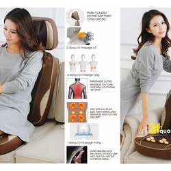 Ghế massage mini Ayosun 6D Hàn Quốc thiết kế tia hồng ngoại giúp giảm đau theo huyệt đạo cơ thể