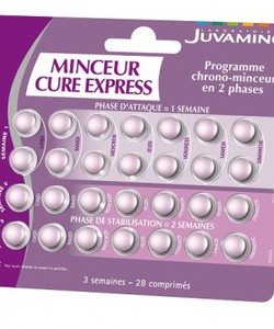 Combo 3 vĩ hỗ trợ giảm cân Juvamine Minceur Cure Express 3 vỉ x 28 viên