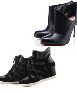 Boot nữ hàng VNXK xịn 2014 giá rẻ, Giày thể thao nữ đế xuồng tăng chiều cao Wedge Sneaker rẻ nhất thị trường