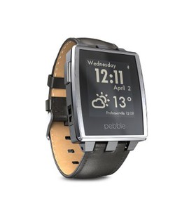 Đồng hồ thông minh Pebble Steel Smart Watch for iPhone and Android Devices Brushed Stainless