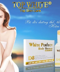 Kem tắm trắng WHITE PERFECT BODY SHOWER D8 4 trong1 và kem dưỡng trắng da white perfect body D9. MỸ PHẨM TOP WHITE